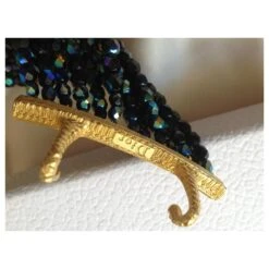 Collier Dior Vintage Bleu Foncé -Outlet Élégance DIOR 496663 4