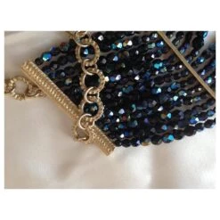 Collier Dior Vintage Bleu Foncé -Outlet Élégance DIOR 496663 5