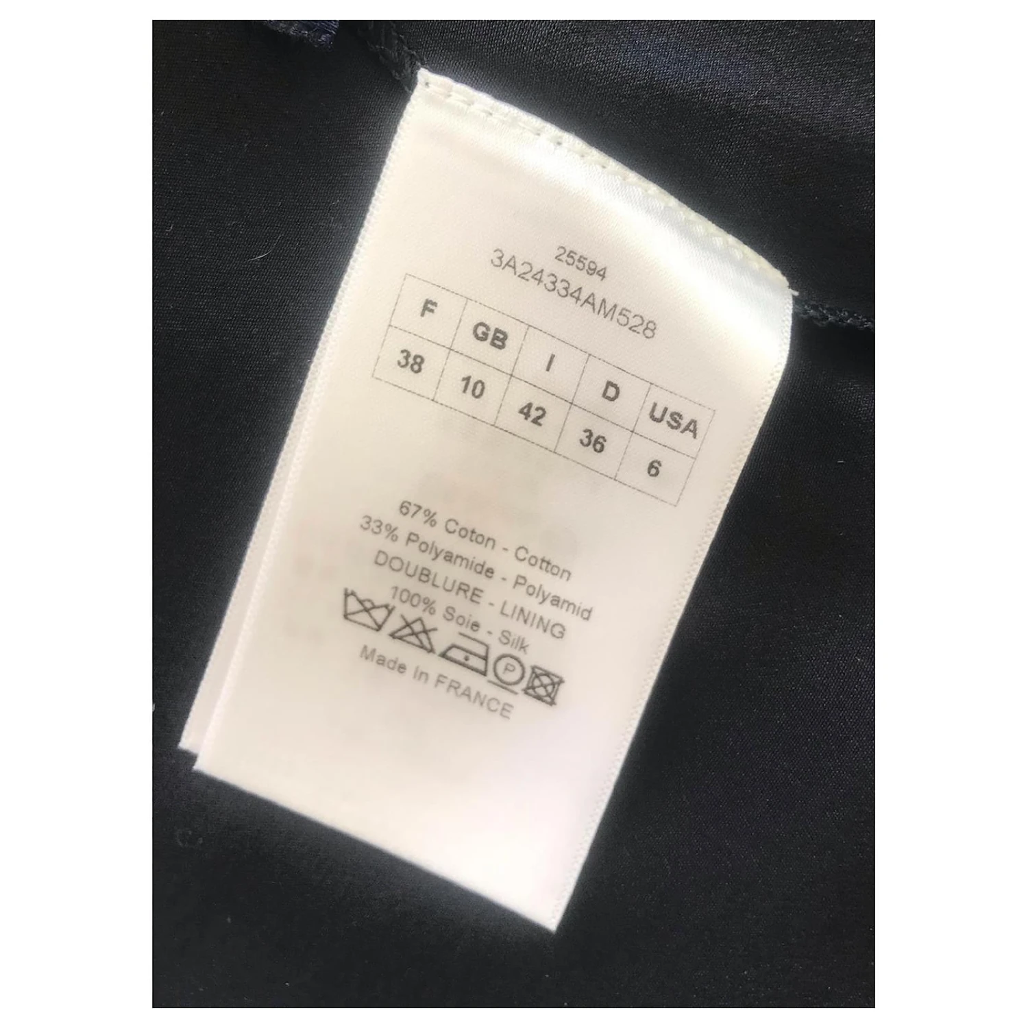 Jupe Coupe Laser Christian Dior X Simons Bleu Marine 5 Jupe Coupe Laser Christian Dior X Simons Bleu Marine – Image 5