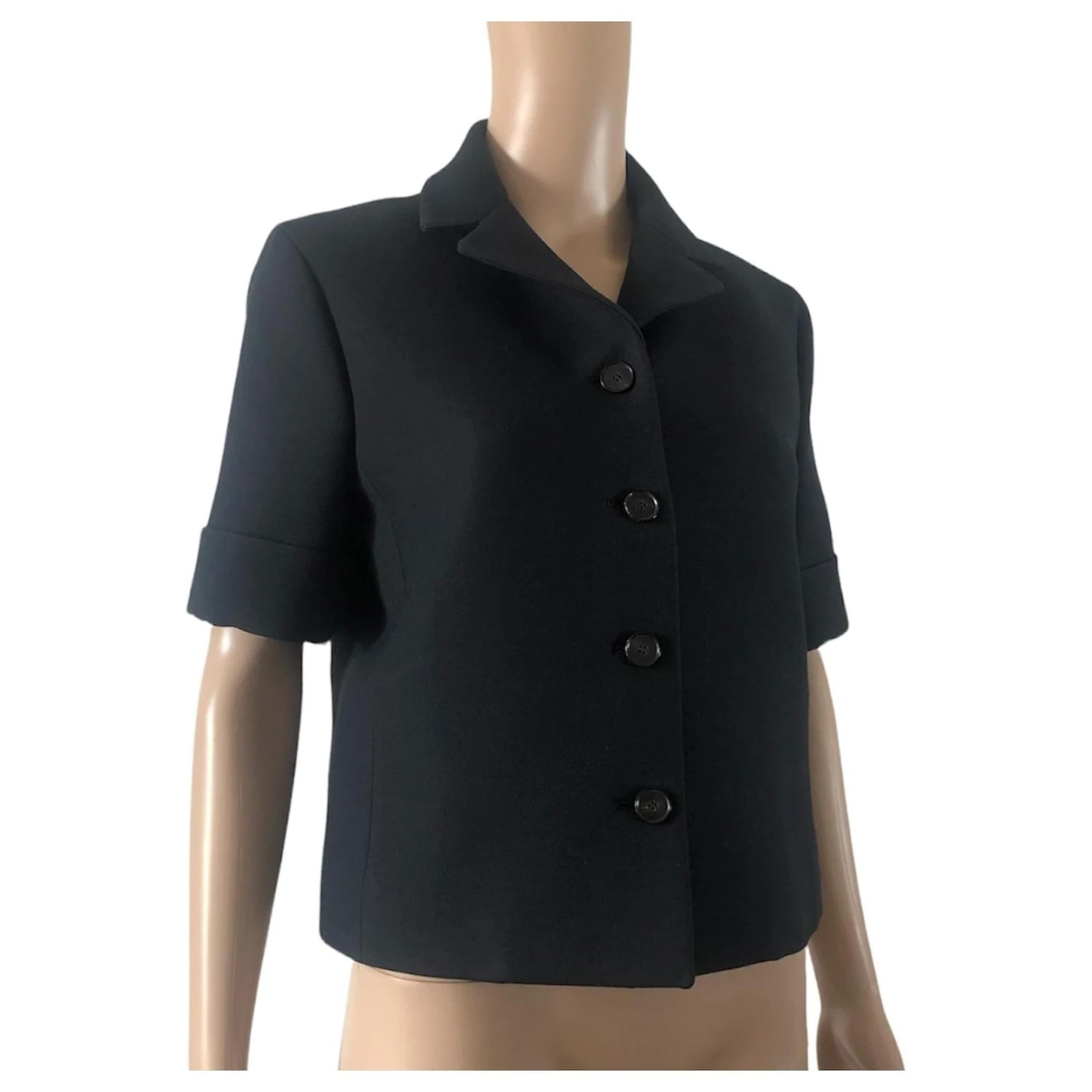 Veste Dior Manches Courtes Noire 2 Veste Dior Manches Courtes Noire – Image 2