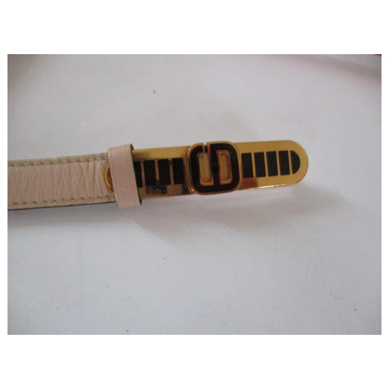 Christian Dior Ceinture Fine Cuir Beige, 75. 2 Christian Dior Ceinture Fine Cuir Beige, 75. – Image 2