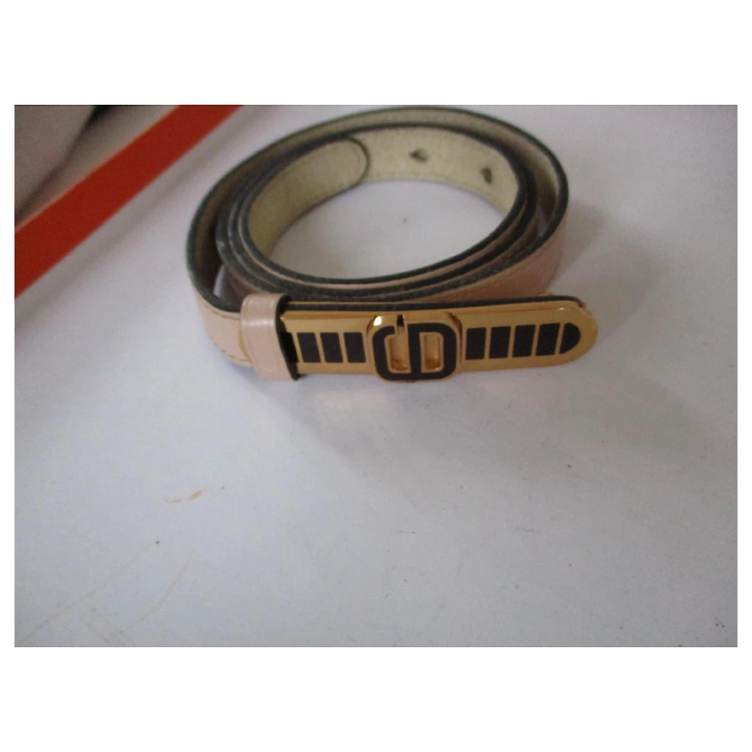 Christian Dior Ceinture Fine Cuir Beige, 75. 4 Christian Dior Ceinture Fine Cuir Beige, 75. – Image 4