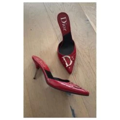 Dior Mules Vintage Rouge -Outlet Élégance DIOR 513152 3