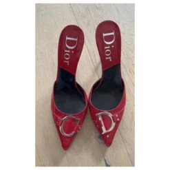 Dior Mules Vintage Rouge -Outlet Élégance DIOR 513152 5