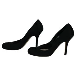 Christian Dior Escarpins En Satin Noir 7 Christian Dior Escarpins En Satin Noir -Outlet Élégance DIOR 5189 3