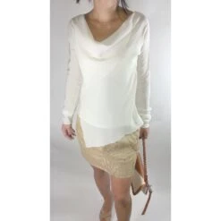 Christian Dior Magnifique Top En Soie Blanc Écru -Outlet Élégance DIOR 5203 4