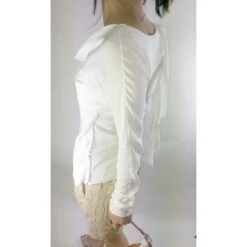 Christian Dior Magnifique Top En Soie Blanc Écru -Outlet Élégance DIOR 5203 6