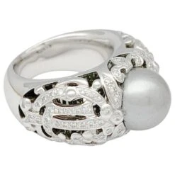 Bague Dior, "Désirée", Or Blanc, Diamants. -Outlet Élégance DIOR 525949 6