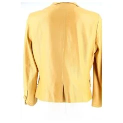 Veste En Cuir Christian Dior Par Galliano Jaune -Outlet Élégance DIOR 528770 4