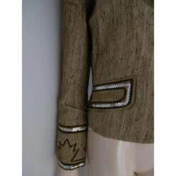 Christian Dior Veste Marron Argenté Beige Marron Foncé 19 Christian Dior Veste Marron Argenté Beige Marron Foncé -Outlet Élégance DIOR 53071 10