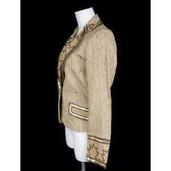 Christian Dior Veste Marron Argenté Beige Marron Foncé 14 Christian Dior Veste Marron Argenté Beige Marron Foncé -Outlet Élégance DIOR 53071 5