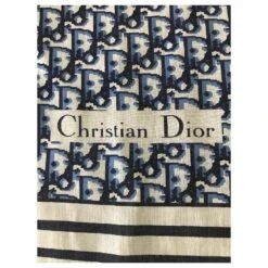 Dior Echarpes Blanc Bleu 8 Dior Echarpes Blanc Bleu -Outlet Élégance DIOR 536027 3
