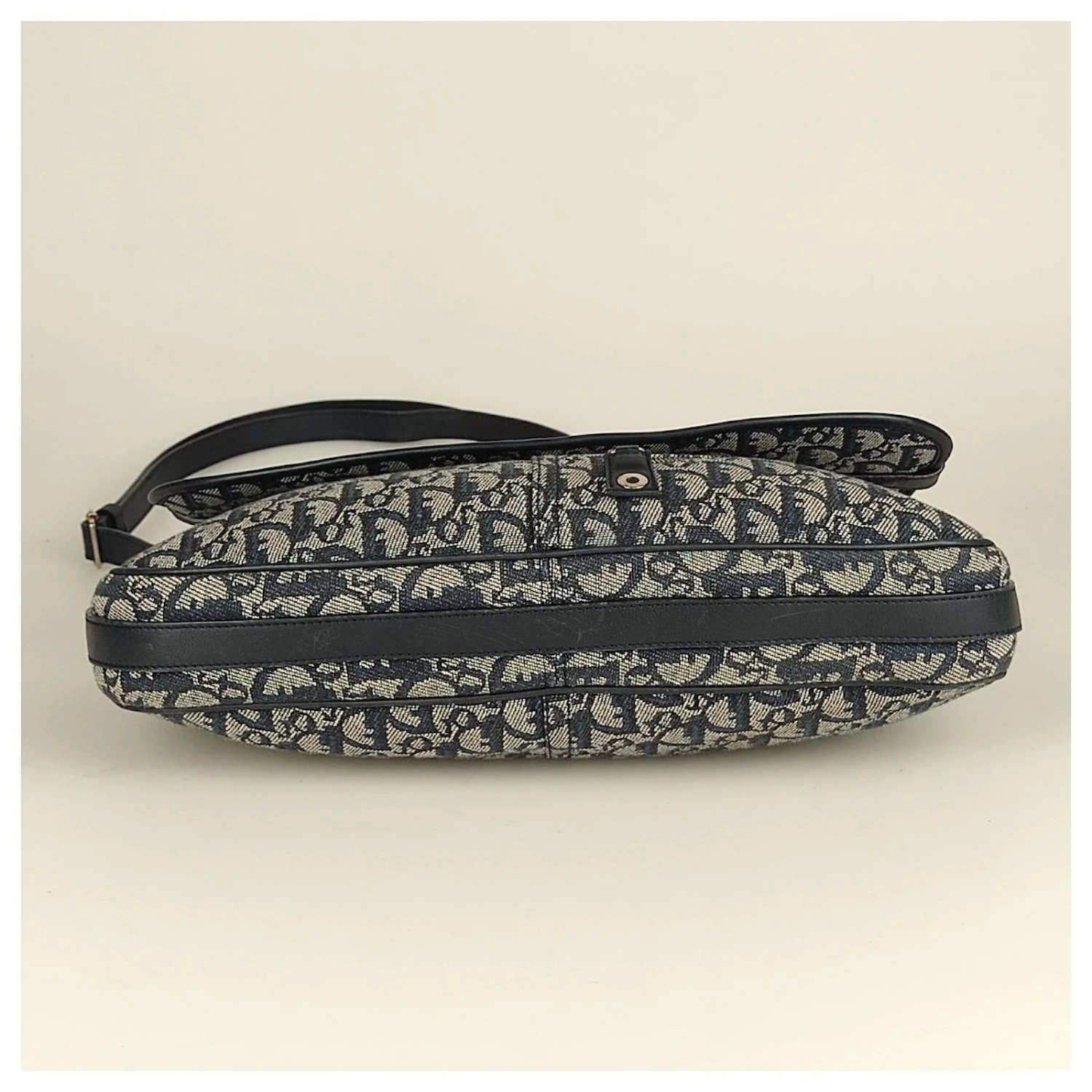 Sac Bandoulière Christian Dior Saddle Monogram Bleu 4 Sac Bandoulière Christian Dior Saddle Monogram Bleu – Image 4