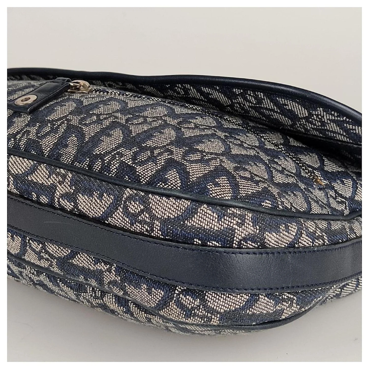 Sac Bandoulière Christian Dior Saddle Monogram Bleu 5 Sac Bandoulière Christian Dior Saddle Monogram Bleu – Image 5