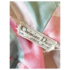Christian Dior Peignoir Vintage Rose Vert Clair -Outlet Élégance DIOR 538645 3