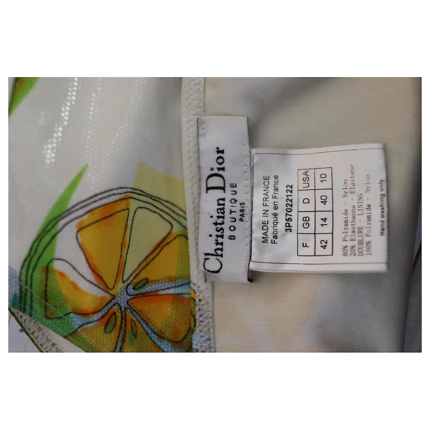 Maillot De Bain Christian Dior Blanc 6 Maillot De Bain Christian Dior Blanc – Image 6