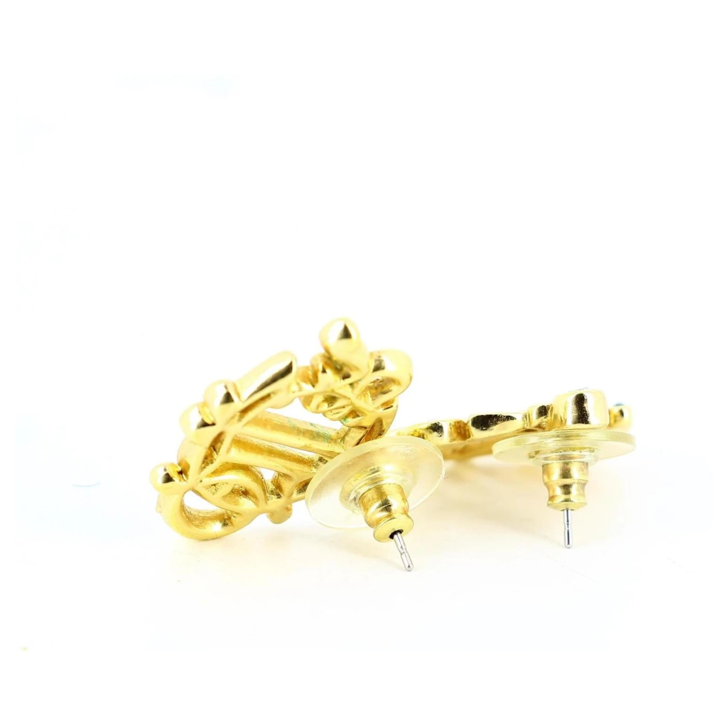 Boucle D'oreille En Or Christian Dior Doré 4 Boucle D'oreille En Or Christian Dior Doré – Image 4