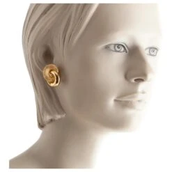 Boucles D'oreilles Clip Tourbillon Christian Dior Doré 7 Boucles D'oreilles Clip Tourbillon Christian Dior Doré -Outlet Élégance DIOR 564534 4