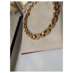 Christian Dior Collier Doré Vintage Henkel Grosse Avec Cristaux -Outlet Élégance DIOR 573173 3