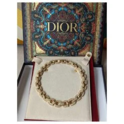Christian Dior Collier Doré Vintage Henkel Grosse Avec Cristaux -Outlet Élégance DIOR 573173 4
