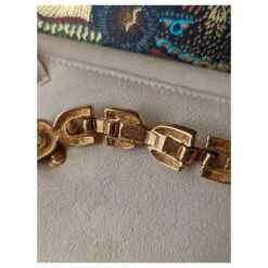 Christian Dior Collier Doré Vintage Henkel Grosse Avec Cristaux -Outlet Élégance DIOR 573173 6