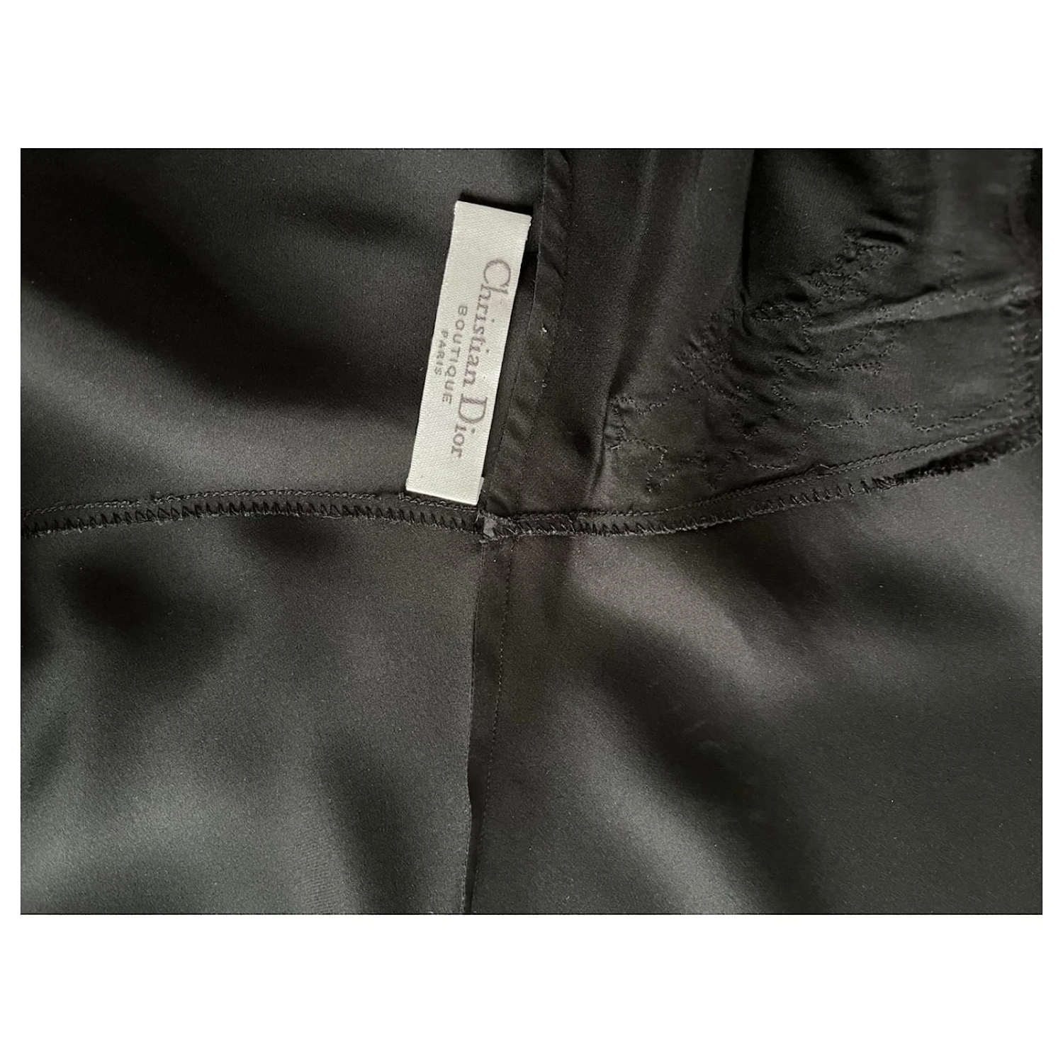 Christian Dior Jupe En Soie Défilé Dior X Galliano AH 97/98 Noir 5 Christian Dior Jupe En Soie Défilé Dior X Galliano AH 97/98 Noir – Image 5