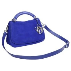 Dior Be Dior Petit Cuir Daim Bleu -Outlet Élégance DIOR 593097 3