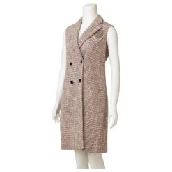 Dior Gilet En Tweed à Boutonnage Doublé Marron -Outlet Élégance DIOR 602820 4
