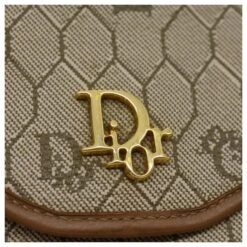 Christian Dior Honeycomb Chain Sac à Bandoulière En Cuir PVC Beige Auth Ar7196 18 Christian Dior Honeycomb Chain Sac à Bandoulière En Cuir PVC Beige Auth Ar7196 -Outlet Élégance DIOR 605111 9