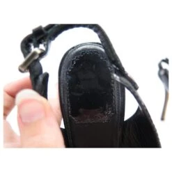 CHAUSSURES CHRISTIAN DIOR 38.5 ESCARPINS CUIR VERNI NOIR BLACK PUMP SHOES -Outlet Élégance DIOR 611084 6