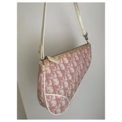 Christian Dior Sac Dior Mini Trotter Saddle Rose 12 Christian Dior Sac Dior Mini Trotter Saddle Rose -Outlet Élégance DIOR 616443 3