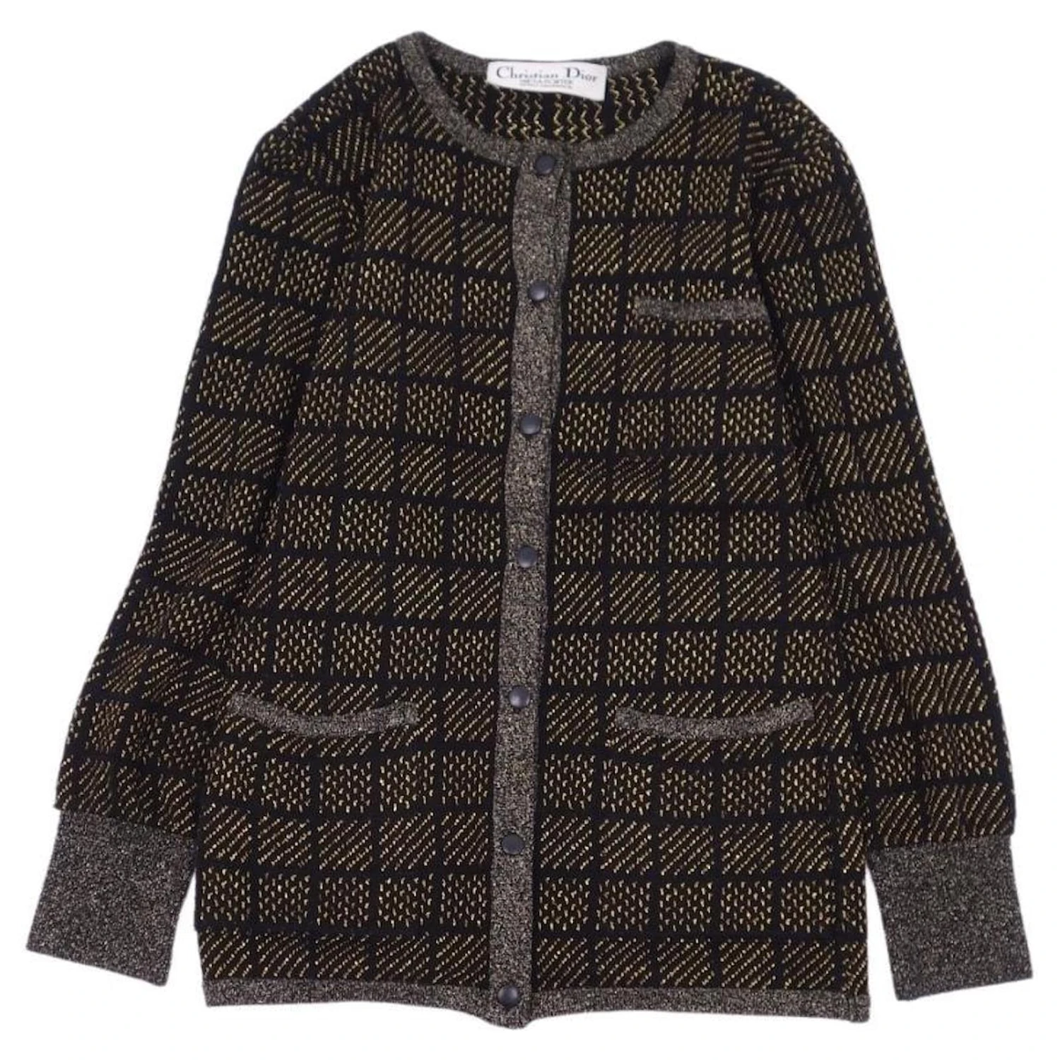 Tailleur Jupe Dior Marron Noir Doré 3 Tailleur Jupe Dior Marron Noir Doré – Image 3