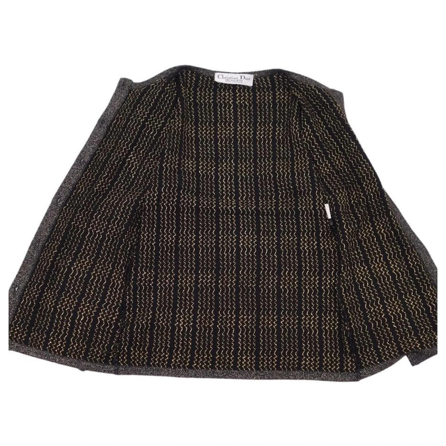 Tailleur Jupe Dior Marron Noir Doré 4 Tailleur Jupe Dior Marron Noir Doré – Image 4