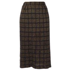 Tailleur Jupe Dior Marron Noir Doré 9 Tailleur Jupe Dior Marron Noir Doré -Outlet Élégance DIOR 617856 5