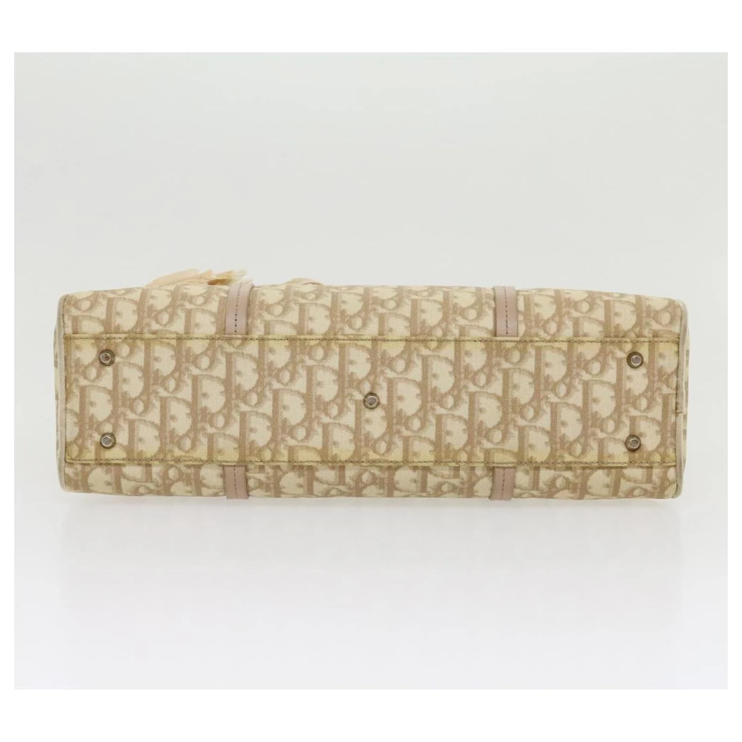 Christian Dior Trotteur Romantique Sac à Bandoulière En Cuir PVC Beige Auth 30888 5 Christian Dior Trotteur Romantique Sac à Bandoulière En Cuir PVC Beige Auth 30888 – Image 5