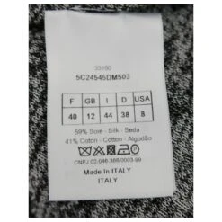 Christian Dior SS15 Haut à Ourlet Basque En Tricot De Soie/coton Gris Anthracite 13 Christian Dior SS15 Haut à Ourlet Basque En Tricot De Soie/coton Gris Anthracite -Outlet Élégance DIOR 630613 7