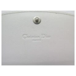 PORTEFEUILLE CHRISTIAN DIOR ROMANTIQUE TROTTER TOILE OBLIQUE CREME WALLET Écru -Outlet Élégance DIOR 650039 4