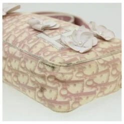 Christian Dior TrotterSac à Bandoulière Fleur En Toile Rose Auth Rd2902 19 Christian Dior TrotterSac à Bandoulière Fleur En Toile Rose Auth Rd2902 -Outlet Élégance DIOR 651711 10