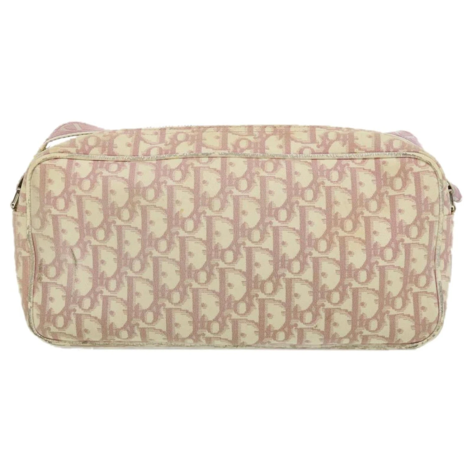 Christian Dior TrotterSac à Bandoulière Fleur En Toile Rose Auth Rd2902 3 Christian Dior TrotterSac à Bandoulière Fleur En Toile Rose Auth Rd2902 – Image 3