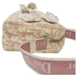 Christian Dior TrotterSac à Bandoulière Fleur En Toile Rose Auth Rd2902 14 Christian Dior TrotterSac à Bandoulière Fleur En Toile Rose Auth Rd2902 -Outlet Élégance DIOR 651711 5