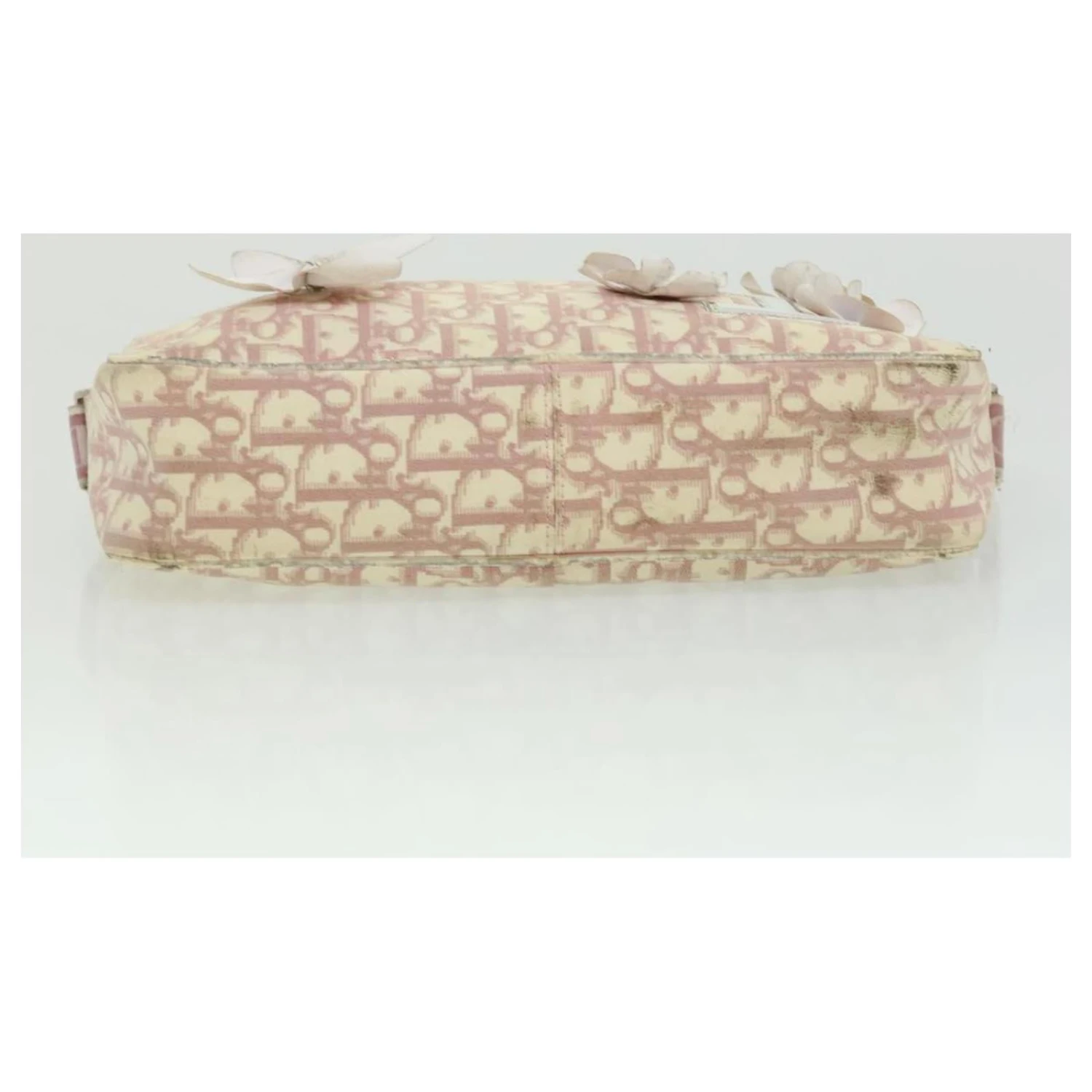 Christian Dior TrotterSac à Bandoulière Fleur En Toile Rose Auth Rd2902 9 Christian Dior TrotterSac à Bandoulière Fleur En Toile Rose Auth Rd2902 – Image 9