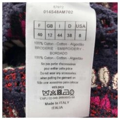 Croisière Dior 2020 Haut Au Crochet Violet Et Bleu Marine Avec Motif Lion Multicolore -Outlet Élégance DIOR 659210 8