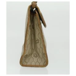 Christian Dior Sac à Main En Toile Nid D'abeille Beige Auth 31593 -Outlet Élégance DIOR 670630 4