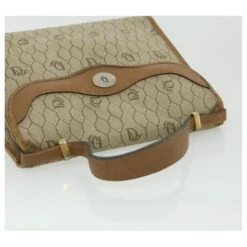 Christian Dior Sac à Main En Toile Nid D'abeille Beige Auth 31593 -Outlet Élégance DIOR 670630 6