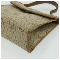 Christian Dior Sac à Main En Toile Nid D'abeille Beige Auth 31593 -Outlet Élégance DIOR 670630 8