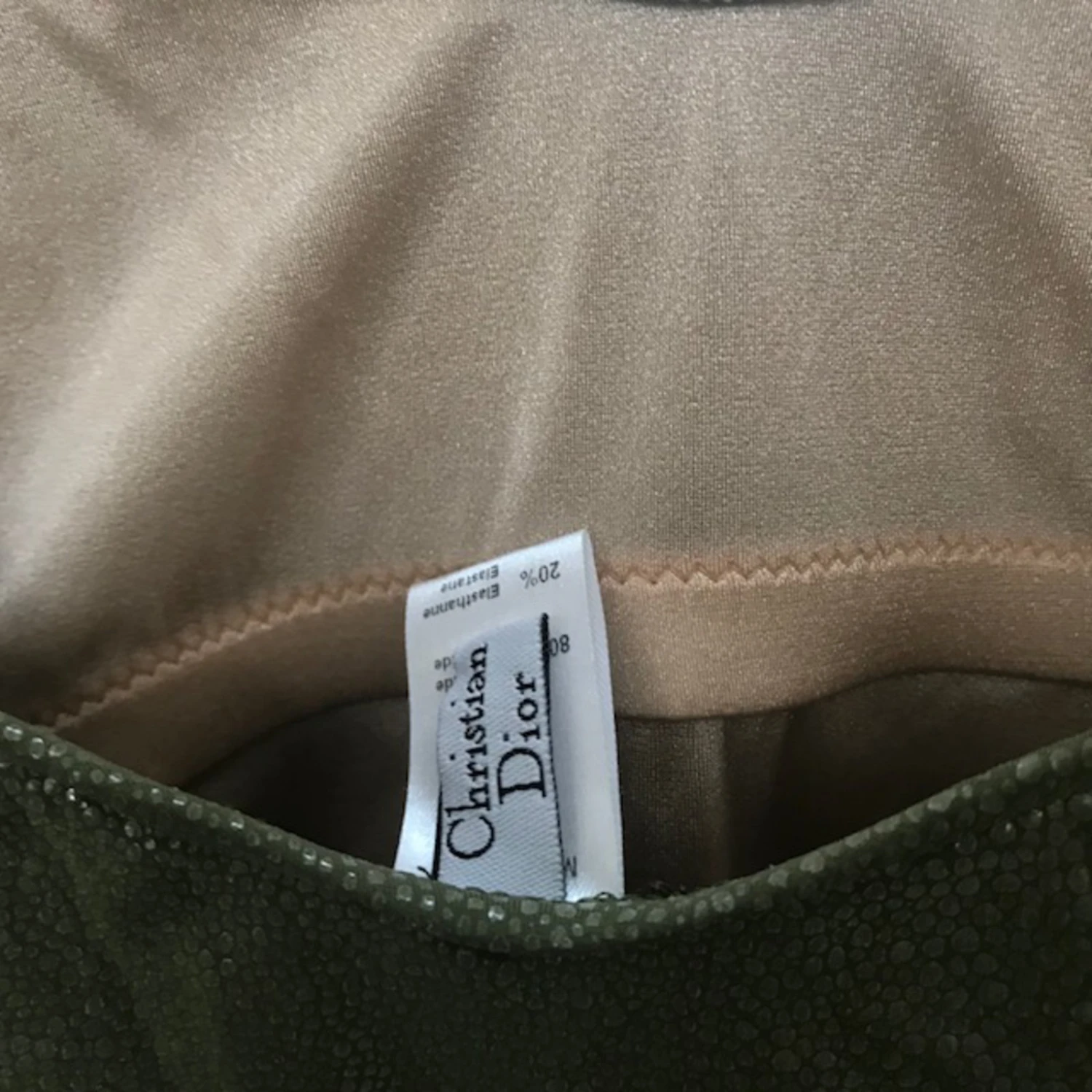 Christian Dior Maillot De Bain Kaki 4 Christian Dior Maillot De Bain Kaki – Image 4