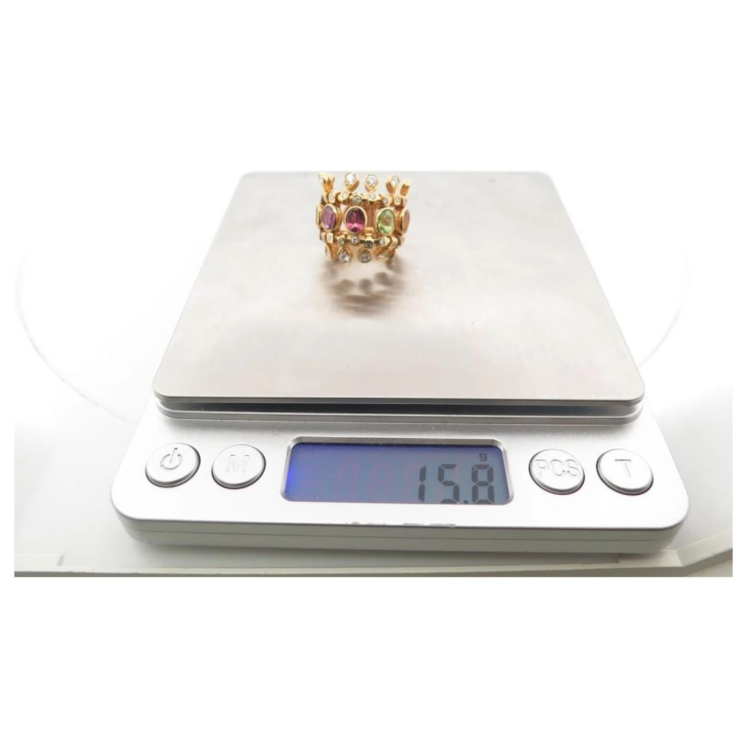 BAGUE DIOR JOAILLERIE QUATRE EPICES OR 18K DIAMANTS 8 PIERRES 4.9 CT RING Doré 6 BAGUE DIOR JOAILLERIE QUATRE EPICES OR 18K DIAMANTS 8 PIERRES 4.9 CT RING Doré – Image 6