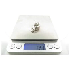 BAGUE CHRISTIAN DIOR GOURMETTE GM OR BLANC 38 DIAMANTS 0.8CT GOLD RING Argenté -Outlet Élégance DIOR 678872 3