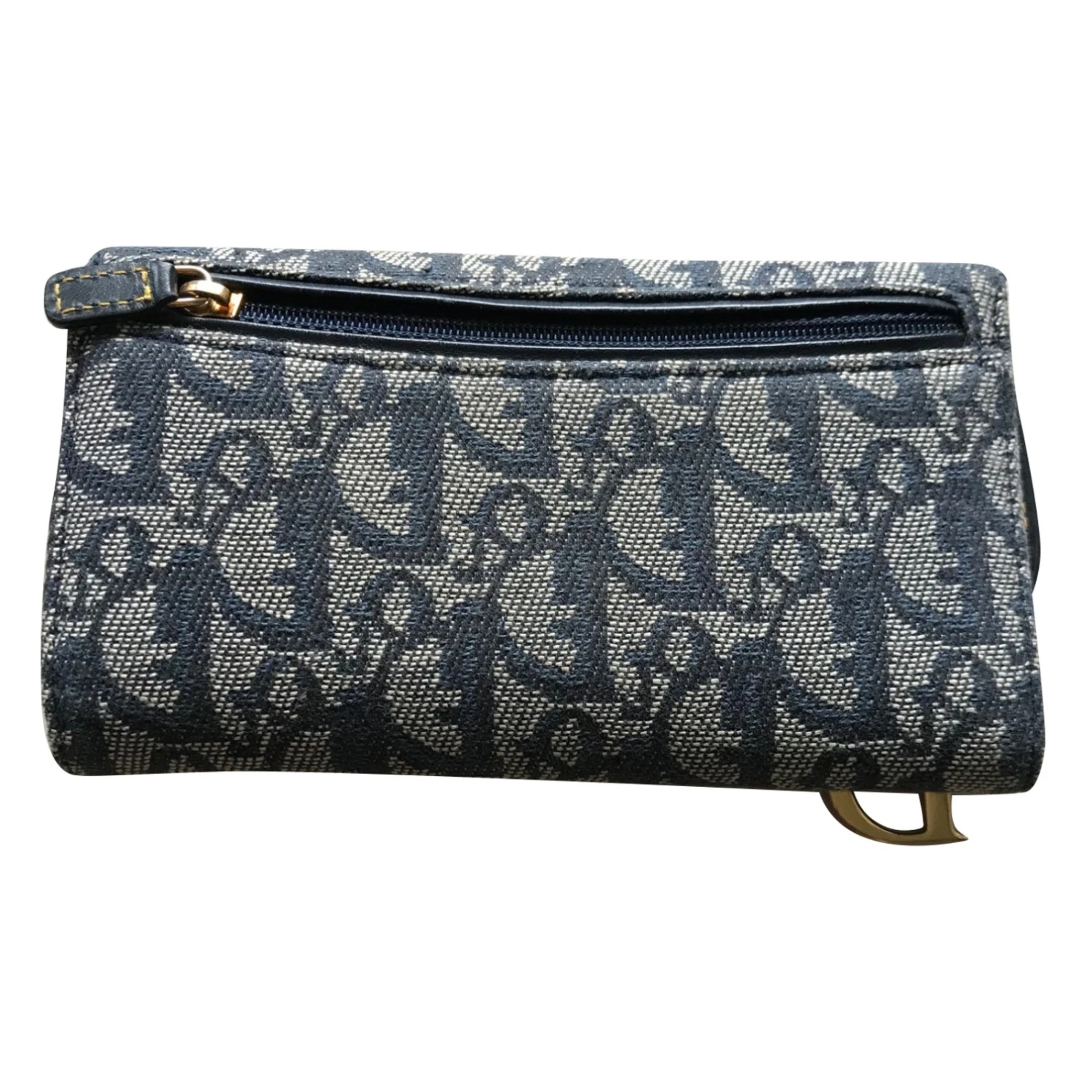 Dior Portefeuille Bleu Marine 2 Dior Portefeuille Bleu Marine – Image 2