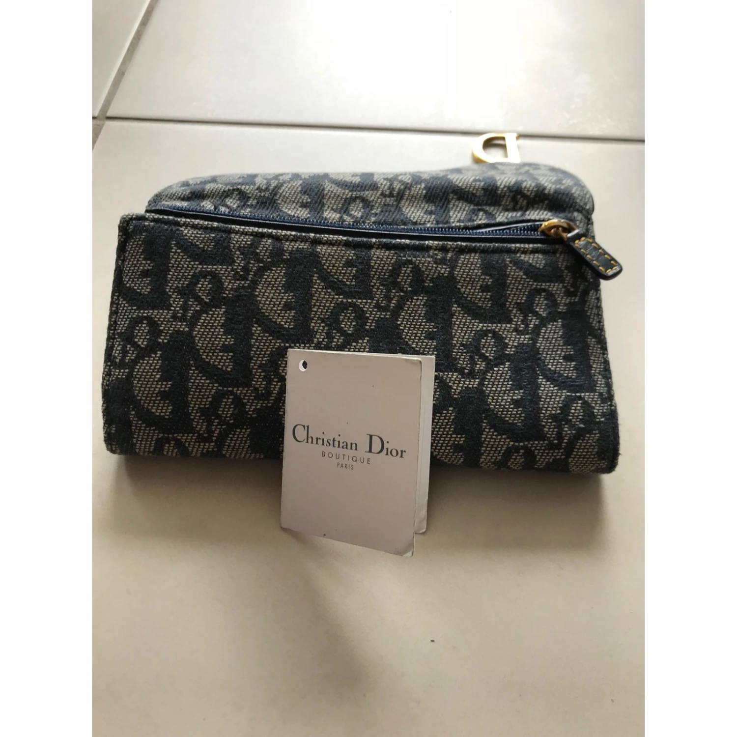 Dior Portefeuille Bleu Marine 7 Dior Portefeuille Bleu Marine – Image 7